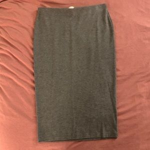 Grey Pencil Skirt